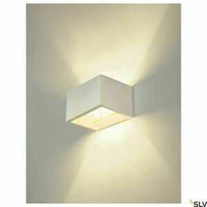 Lampa natynkowa ścienna SLV PLASTRA QT-DE12 biała gipsowa 20W 1002238 small 4