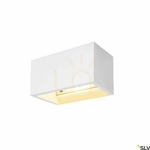 Sprawdź Lampa natynkowa ścienna SLV PLASTRA QT-DE12 biała gipsowa 20W 1002238