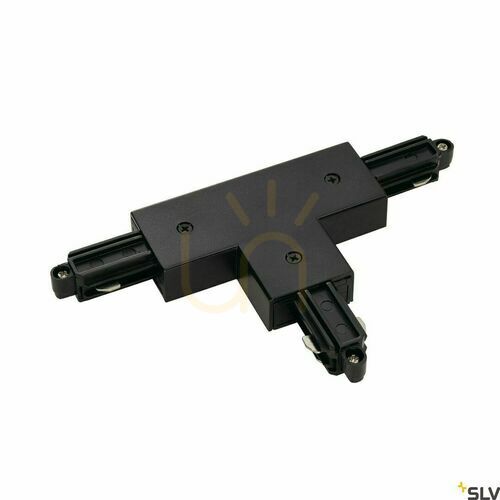 Sprawdź Łącznik T z zasilaniem do szynoprzewodu 1-fazowego SLV 1 SYSTEM czarny 143070
