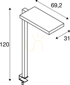Lampa stołowa SLV WORKLIGHT II biała LED 79W 4000K 7600 lm 1005394 small 6