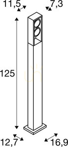 Słupek oświetleniowy SLV ESKINA FRAME 125 antracyt 2xLED IP65 1005439 4 Słupek oświetleniowy SLV ESKINA FRAME 125 antracyt 2xLED IP65 1005439 small 4