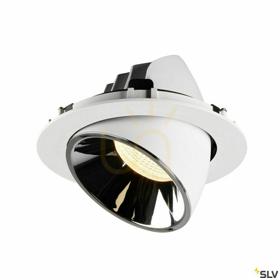 Obejrzyj Oprawa wpuszczana SLV NUMINOS GIMBLE XL 37,4W 3000K biała chrom 1006058 Oprawa wpuszczana SLV NUMINOS GIMBLE XL 37,4W 3000K biała chrom 1006058