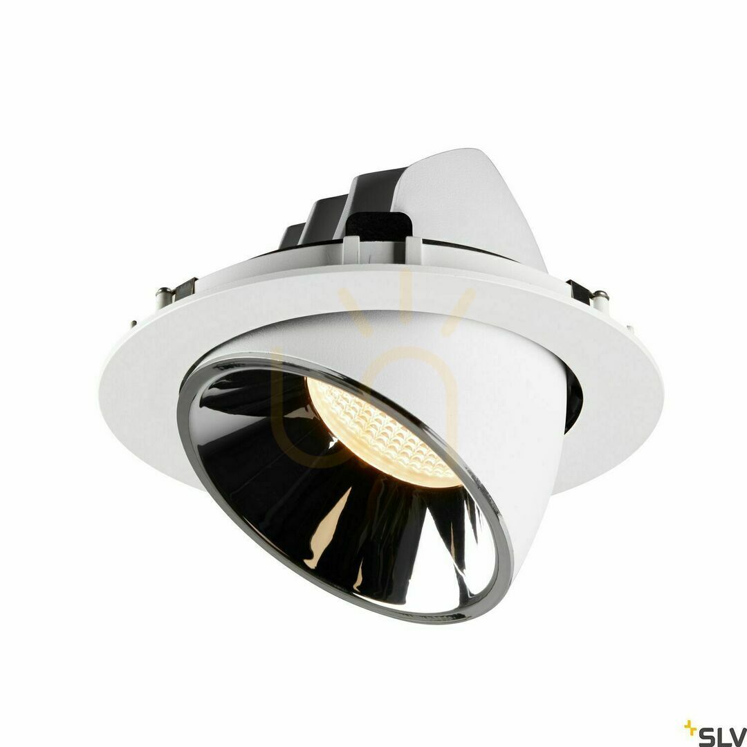 Obejrzyj Oprawa wpuszczana SLV NUMINOS GIMBLE XL biała/chrom 37,4W 2700K 1006043 Oprawa wpuszczana SLV NUMINOS GIMBLE XL biała/chrom 37,4W 2700K 1006043