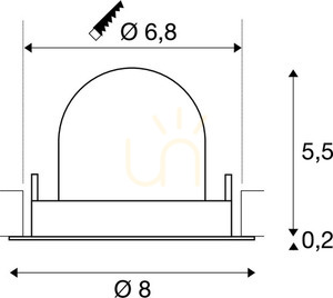 Oprawa wpuszczana SLV NUMINOS GIMBLE XS biała 7W 2700K 1005823 small 3