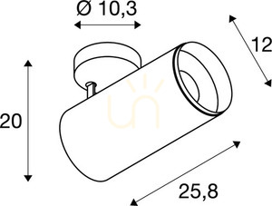 Lampa sufitowa natynkowa SLV NUMINOS XL CL DALI 27W 2700K 3550 lm biała/czarna 1005745 small 3