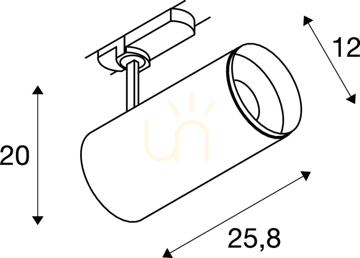 Wyświetl Lampa do szynoprzewodu SLV NUMINOS XL PHASE 36W 3000K biała/czarna 1005734 Lampa do szynoprzewodu SLV NUMINOS XL PHASE 36W 3000K biała/czarna 1005734