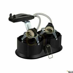 Oprawa wpuszczana SLV HORN podwójna czarna aluminium 25W 1006121 small 1