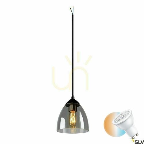 Sprawdź Lampa wisząca SLV PARA CONE GL GU10 czarna 13,5 cm 1006159