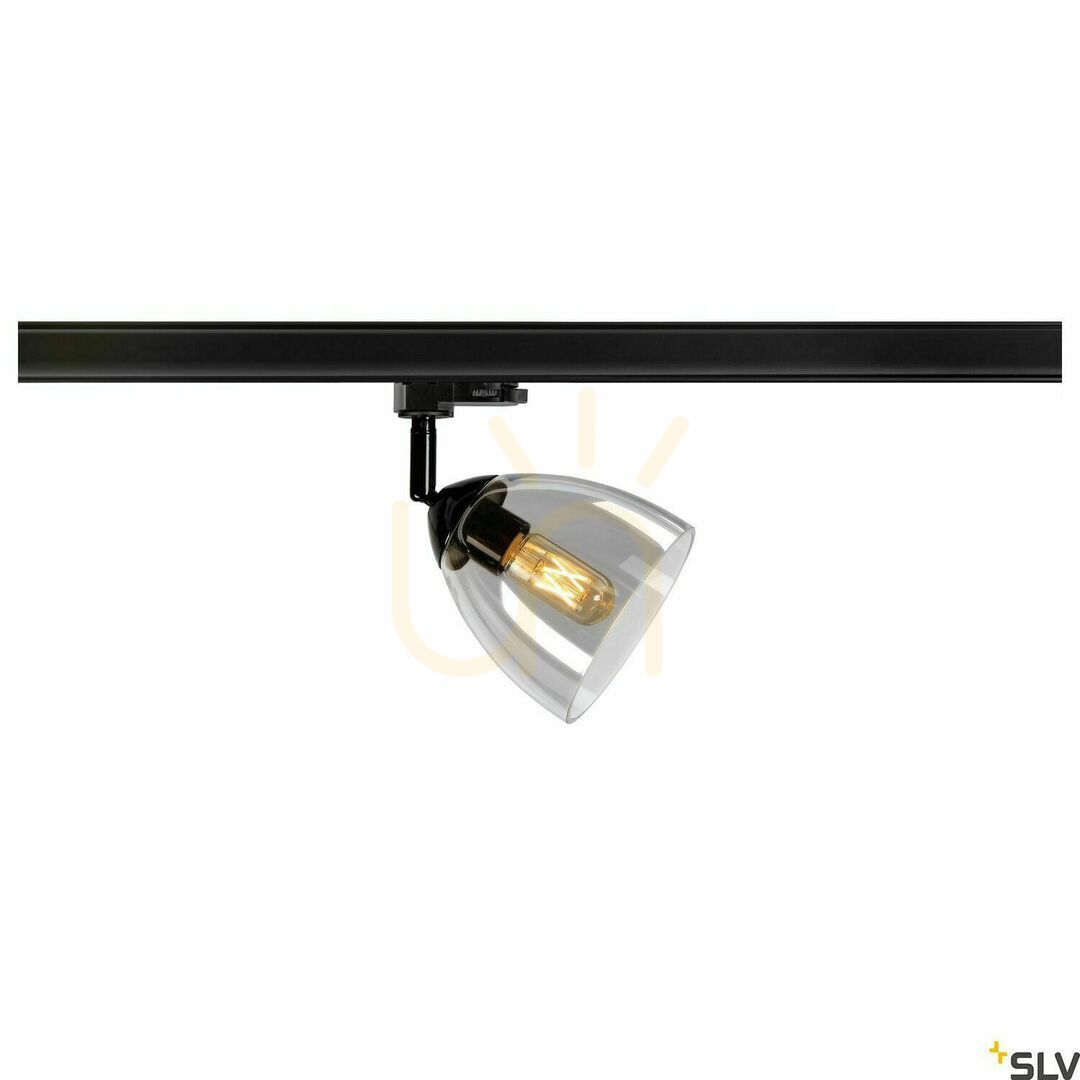 Zobacz Reflektor szynowy 3-fazowy SLV PARA CONE GL GU10 czarny 25W 1006157 Reflektor szynowy 3-fazowy SLV PARA CONE GL GU10 czarny 25W 1006157