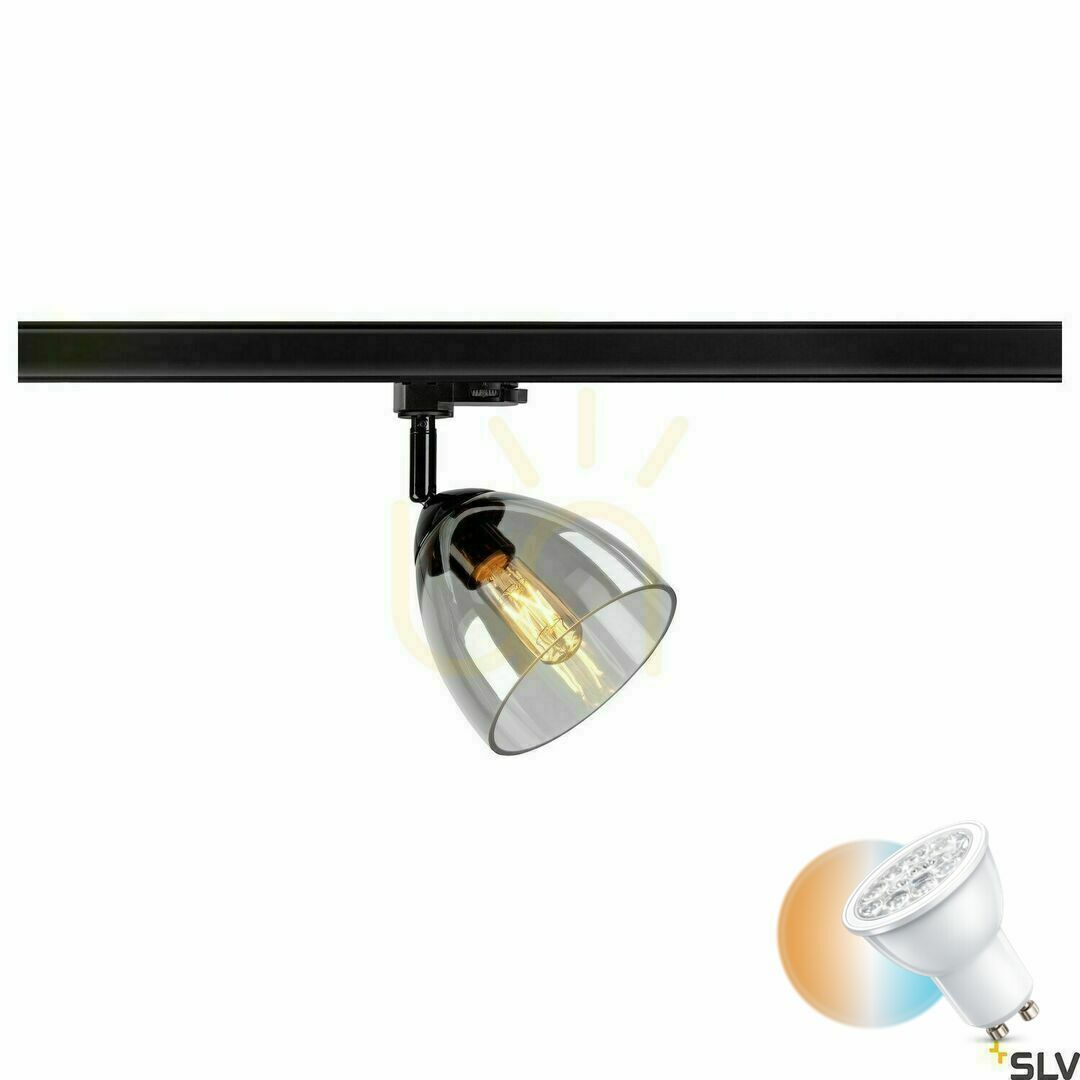 Sprawdź Reflektor szynowy 3-fazowy SLV PARA CONE GL GU10 czarny 25W 1006157 Reflektor szynowy 3-fazowy SLV PARA CONE GL GU10 czarny 25W 1006157