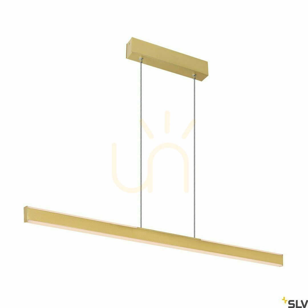 Zobacz Lampa wisząca SLV ONE LINEAR 1006187 mosiądz 24W LED 2700/3000K 104 cm Lampa wisząca SLV ONE LINEAR 1006187 mosiądz 24W LED 2700/3000K 104 cm