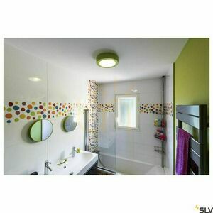 Lampa sufitowa SLV PLASTRA 105 gipsowa biała E27 31 cm 148001 small 3