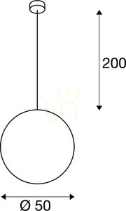 Lampa wisząca SLV ROTOBALL 50 biała E27 165400 small 4