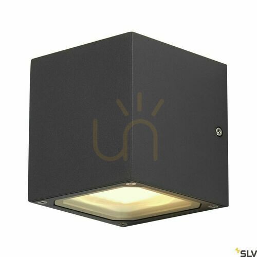 Sprawdź Lampa ścienna zewnętrzna SLV SITRA CUBE antracyt IP44 9W 232535