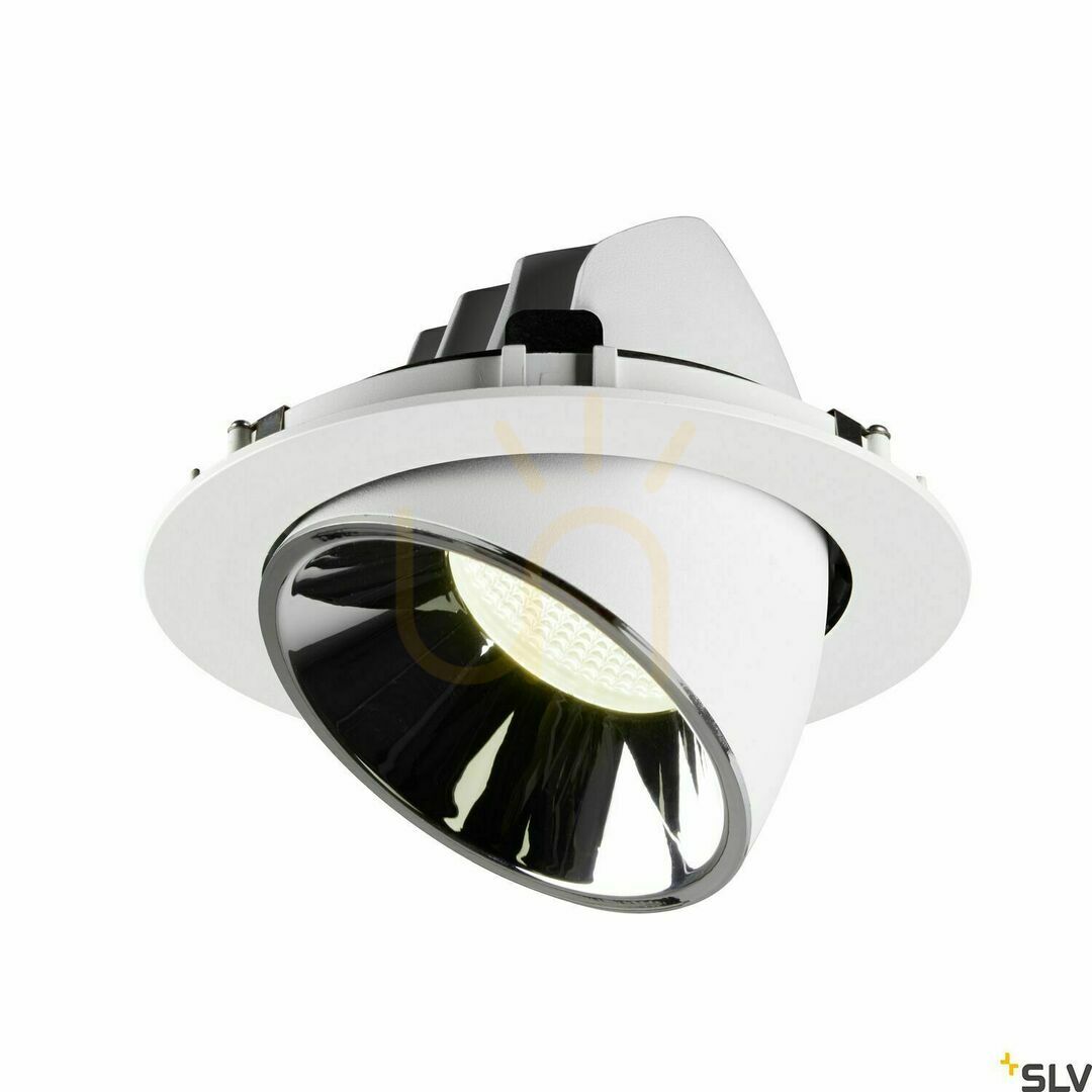 Obejrzyj Oprawa wpuszczana SLV NUMINOS GIMBLE XL biała/chrom 37,4W 4000K 1006079 Oprawa wpuszczana SLV NUMINOS GIMBLE XL biała/chrom 37,4W 4000K 1006079