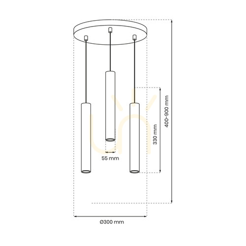 Sprawdź Lampa Wisząca Hudson Black 3x Gu10