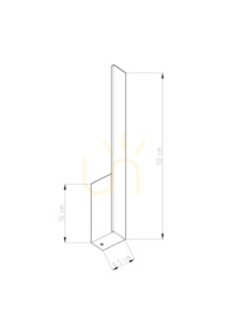 Kinkiet LAHTI S czarny LED 4000K  - THORO small 6