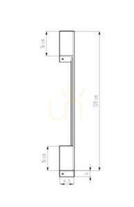 Kinkiet SAPPO M złoty LED 20 W 4000K 2300 lm CRI 95, 120 cm, Thoro TH.205 small 9