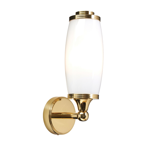 Sprawdź Lampa ścienna Eliot 1 Light – polerowany mosiądz Elstead