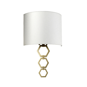 Lampa ścienna Clark Medium 1 Light - postarzany mosiądz Elstead small 1