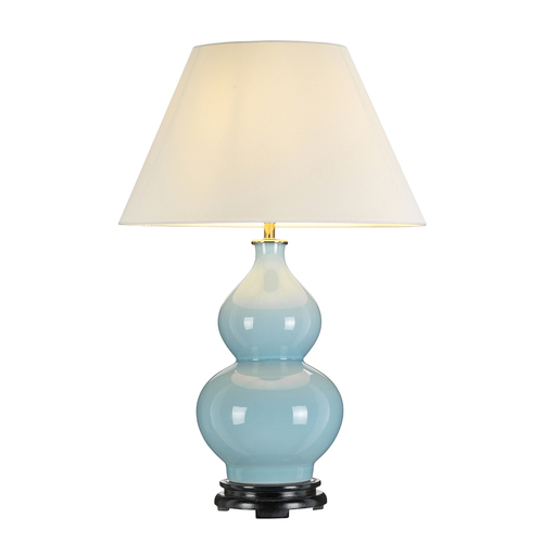 Sprawdź Harbin Gourd 1 lampa stołowa z wysokim imperium - kacze jajko niebieska Elstead