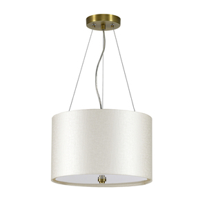 Lampa wisząca Pearce 14" z postarzaną mosiężną patelnią sufitową Elstead small 1