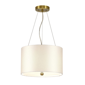 Lampa wisząca Pearce 14" z postarzaną mosiężną patelnią sufitową Elstead small 0