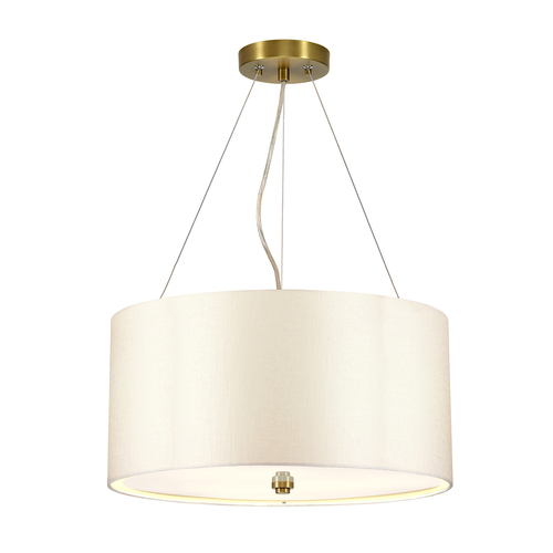Sprawdź Lampa wisząca Pearce 18" z postarzaną mosiężną patelnią sufitową Elstead