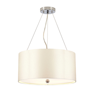 Lampa wisząca Pearce 18" z polerowaną chromowaną patelnią sufitową Elstead small 0