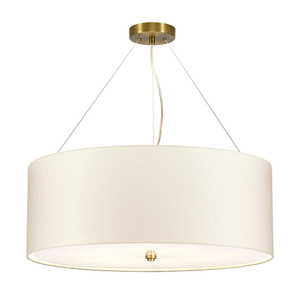 Lampa Wisząca Pearce 26" z postarzaną mosiężną patelnią sufitową Elstead small 0