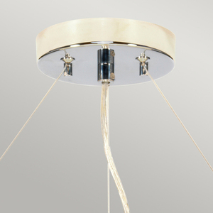 Lampa Wisząca Pearce 26" z polerowaną chromowaną patelnią sufitową Elstead small 1
