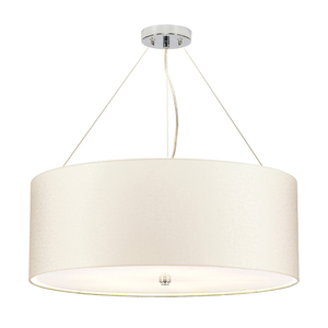 Lampa Wisząca Pearce 26" z polerowaną chromowaną patelnią sufitową Elstead small 0