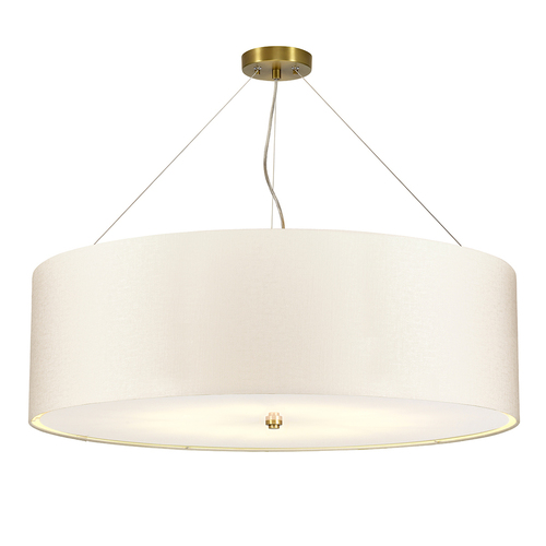 Sprawdź Lampa wisząca Pearce 34" z postarzaną mosiężną patelnią sufitową Elstead