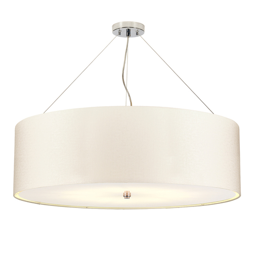 Sprawdź Lampa Wisząca Pearce 34" z polerowaną chromowaną patelnią sufitową Elstead