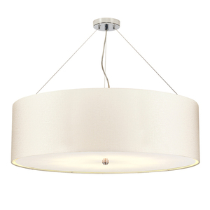 Lampa Wisząca Pearce 34" z polerowaną chromowaną patelnią sufitową Elstead small 0