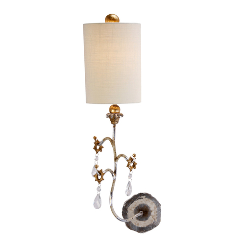 Sprawdź Lampa ścienna Tivoli 1 Light — srebrna i kremowa patyna Elstead