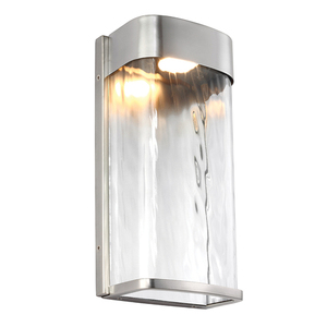 Duża lampa ścienna LED Bennie 1 Light - malowana stal szczotkowana Elstead small 0