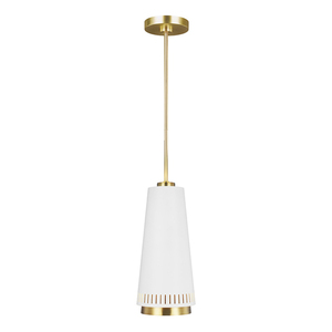 Lampa wisząca Carter 1 — styl A — matowa biel Elstead small 0
