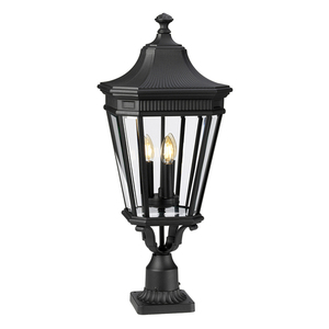 Cotswold Lane 3 Light duży postument - czarny Elstead small 0