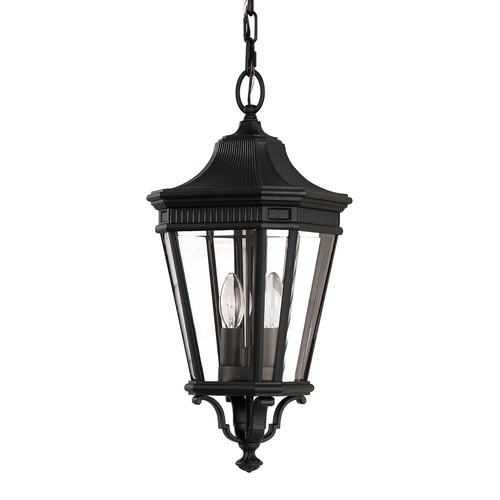 Sprawdź Latarnia łańcuszkowa Cotswold Lane 2 Light Medium - Czarna Elstead