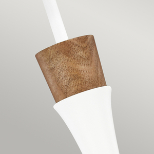 Lampa wisząca Darwin 1 - biała matowa Elstead small 3