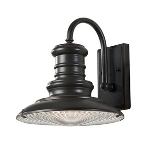Redding Station 1 Light Medium Wall Lantern — Restoration Bronze Elstead small 0
