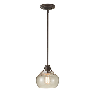 Urban Renewal 1 Light Mini Lampa Wisząca - Rustykalne Żelazo Elstead small 0