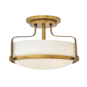 Harper Small Semi-Flush - Heritage Brass Elstead small 0