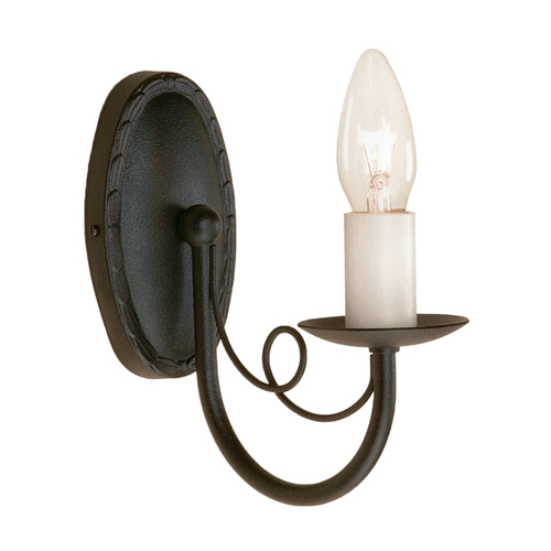Sprawdź Lampa ścienna Minster 1 - czarna Elstead