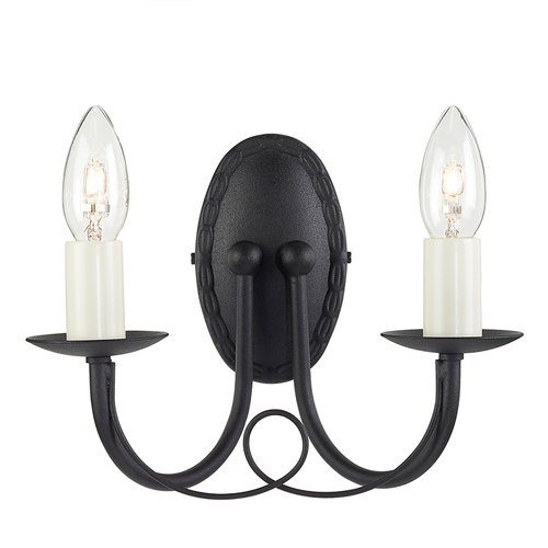 Sprawdź Lampa ścienna Minster 2 - czarna Elstead
