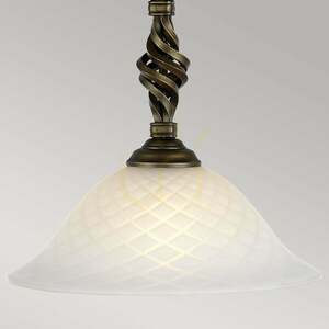 Lampa wisząca Pembroke 1 - czarna/złota Elstead small 1
