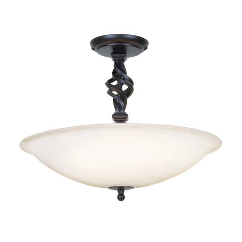 Sprawdź Pembroke 3 Light Semi-Flush - Czarny Elstead