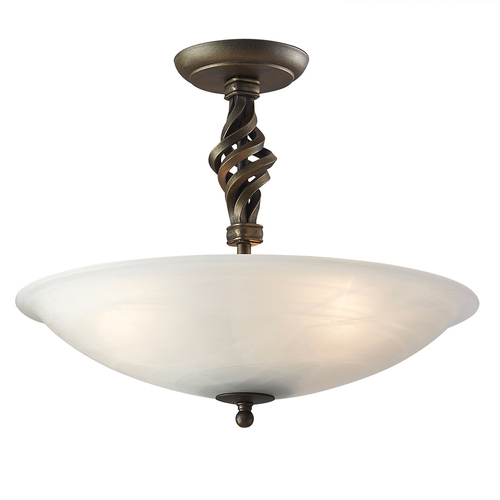 Sprawdź Pembroke 3 Light Semi-Flush - Czarny/Złoty Elstead