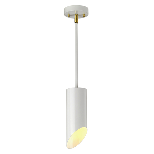 Sprawdź Lampa wisząca Quinto 1 - biały postarzany mosiądz Elstead